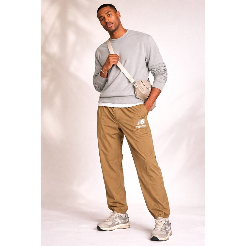 New Balance Mens XL Tan Khaki Track Pants Joggers‎ Athletic Running Training